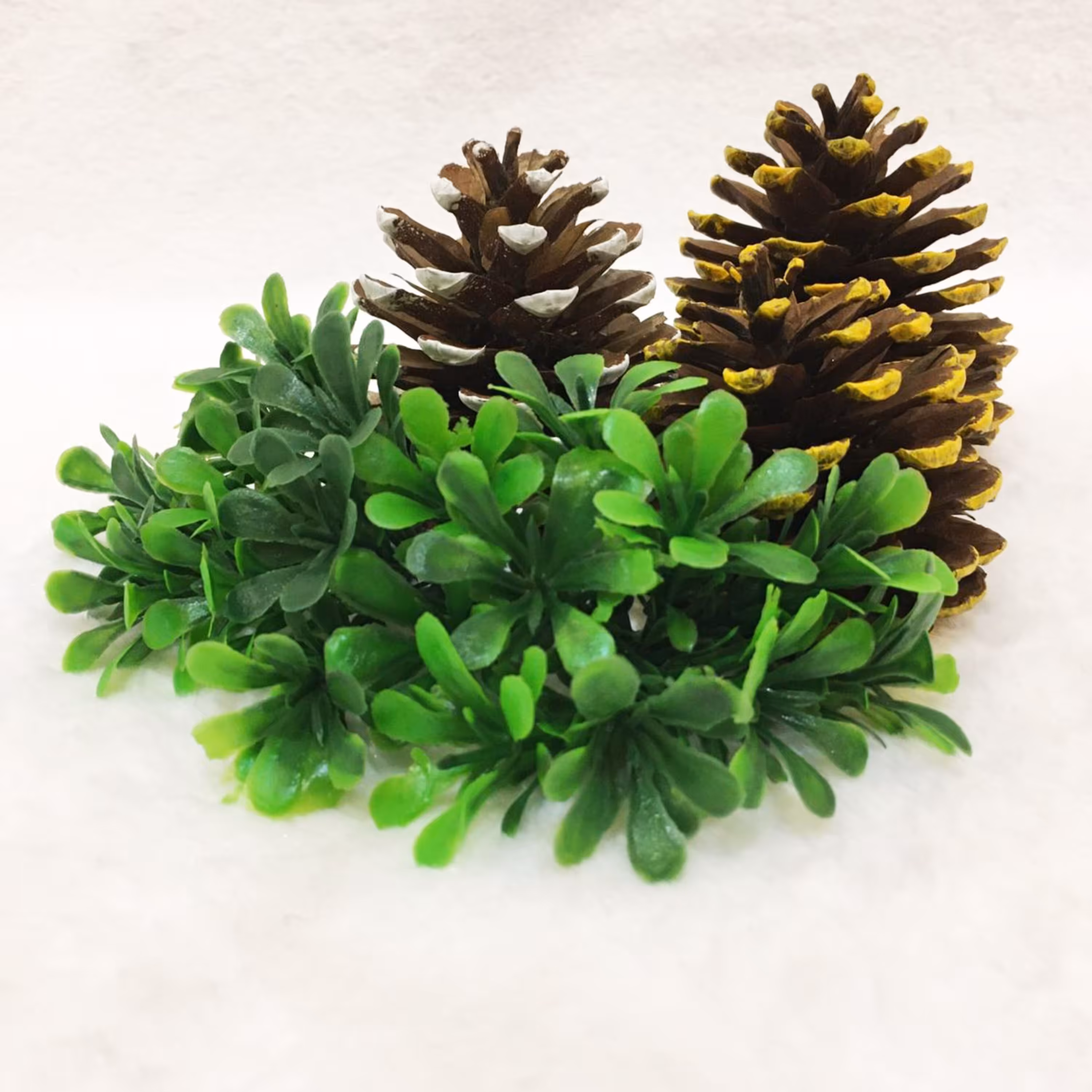 برگ مصنوعی مدل میخک هندی رنگ سبز بسته 30 عددی