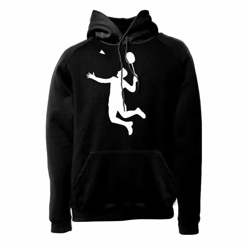 هودی ورزشی بدمینتون فشن لاین BDMNTN 02 | مشکی/سفید