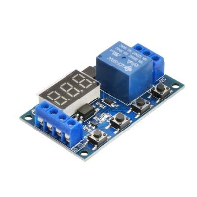 مجموعه 2 عددی ماژول تایمر 30-6 ولت قابل تنظیم همراه با رله و نمایشگر مدل JZ-801