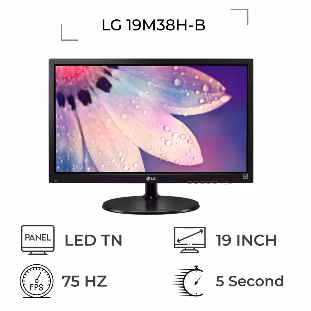 مانیتور ال جی مدل LG 19M38H-B سایز 19 اینچ