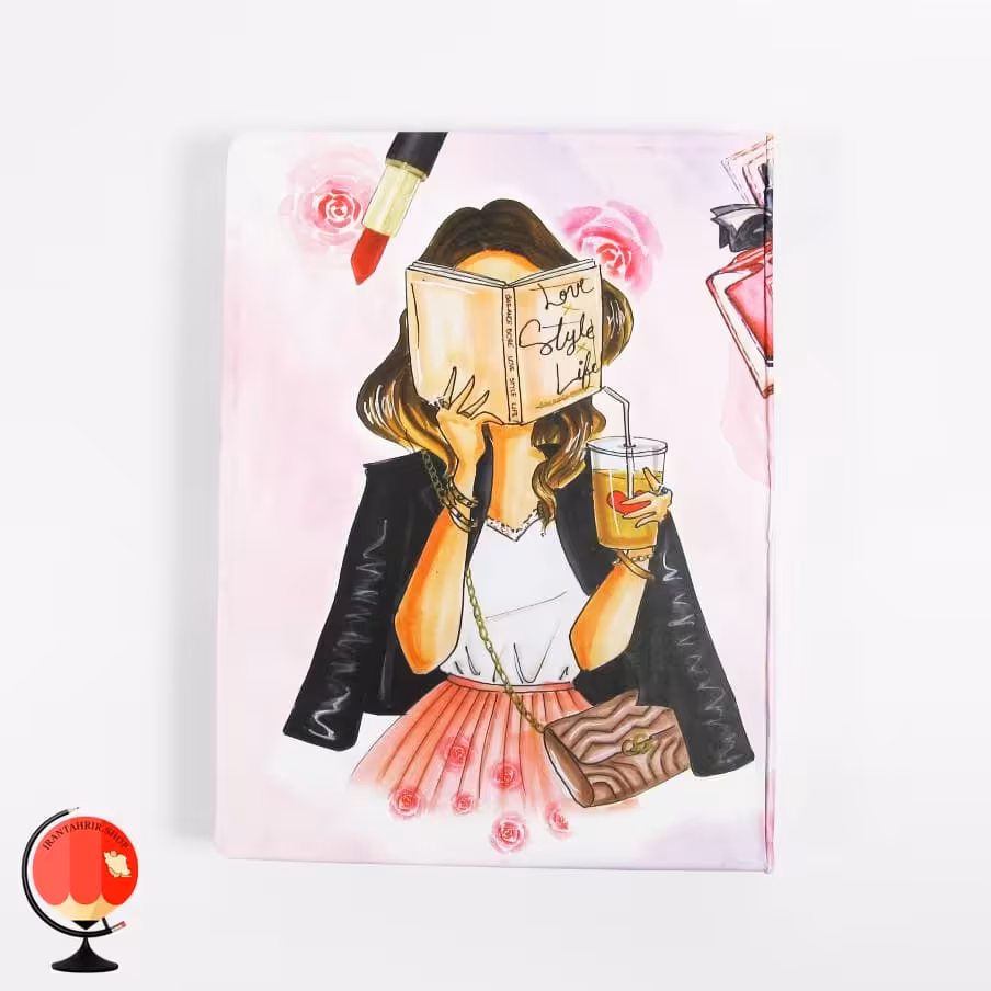 دفتر کلاسوری A5 حلقه فلزی طرح خانومی سویل