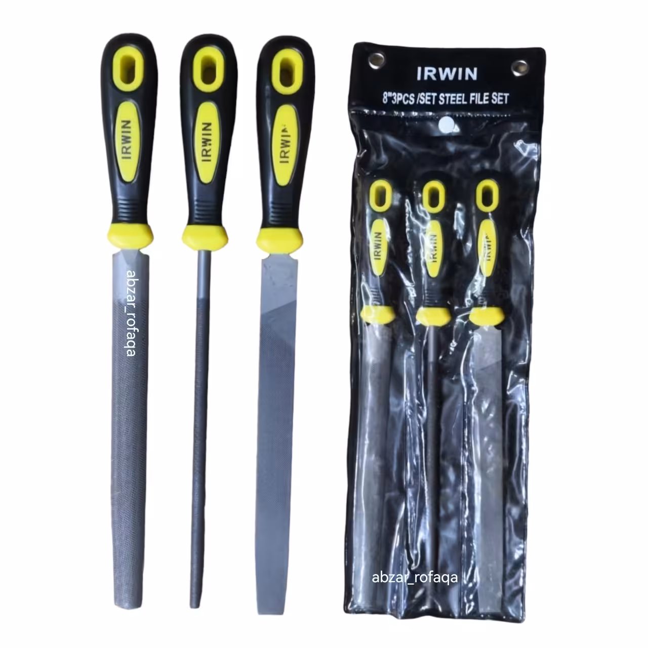 مجموعه سوهان 8 اینچ سه عددی آهن اروین