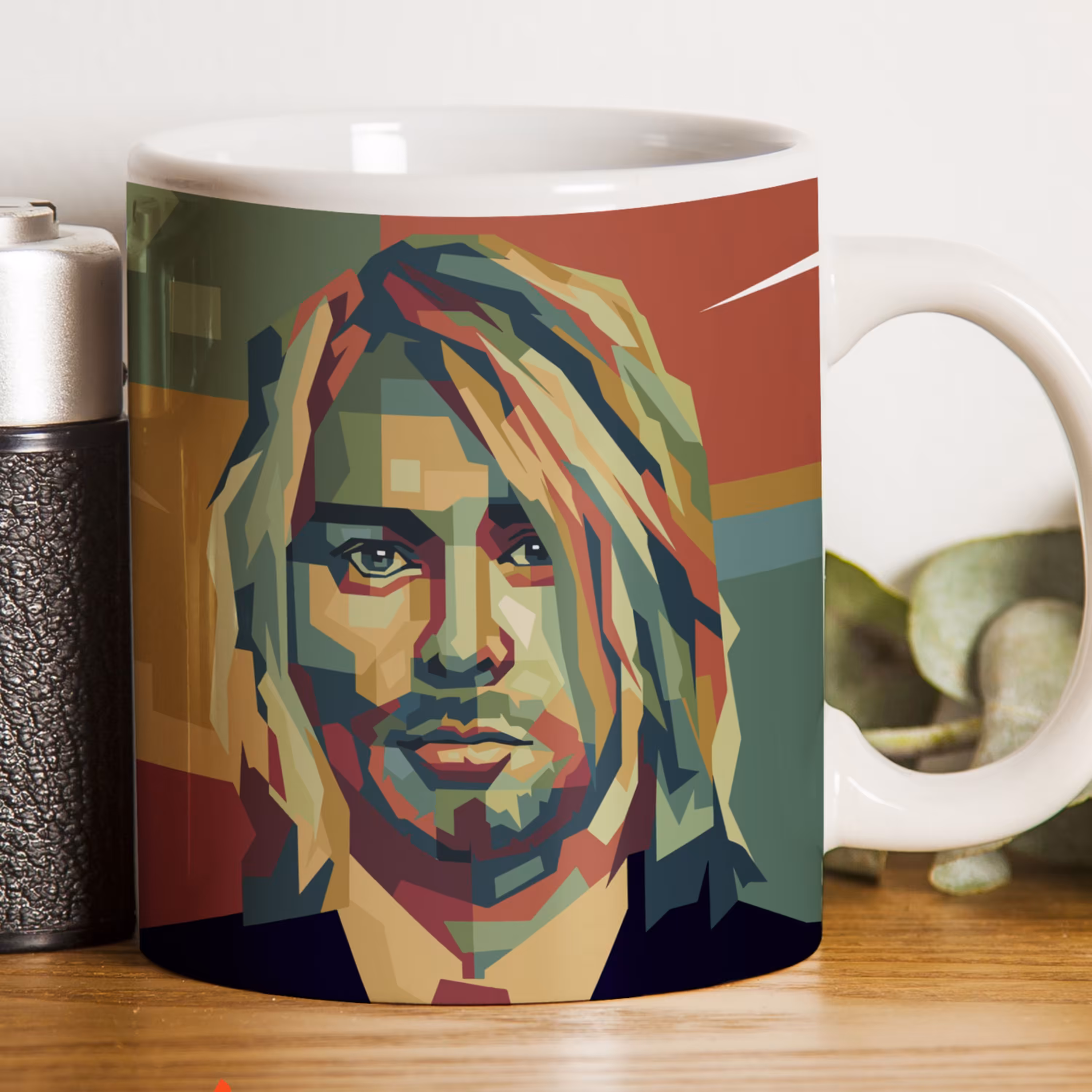 ماگ سرامیکی طرح Kurt Cobain (کرت کوبین)1 - چاپ سابلیمیشن - کیفیت عالی