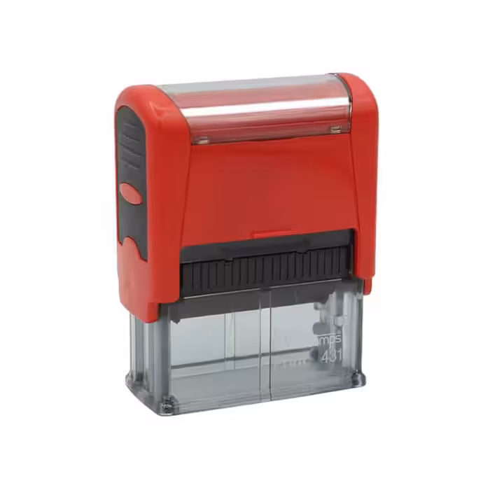 مهرسازی ساخت مهر اتوماتیک مستطیل سایز 14 در 38 میلیمتر . مهر ژلاتینی