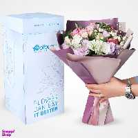 دسته گل طبیعی گل بازار مدل دامون