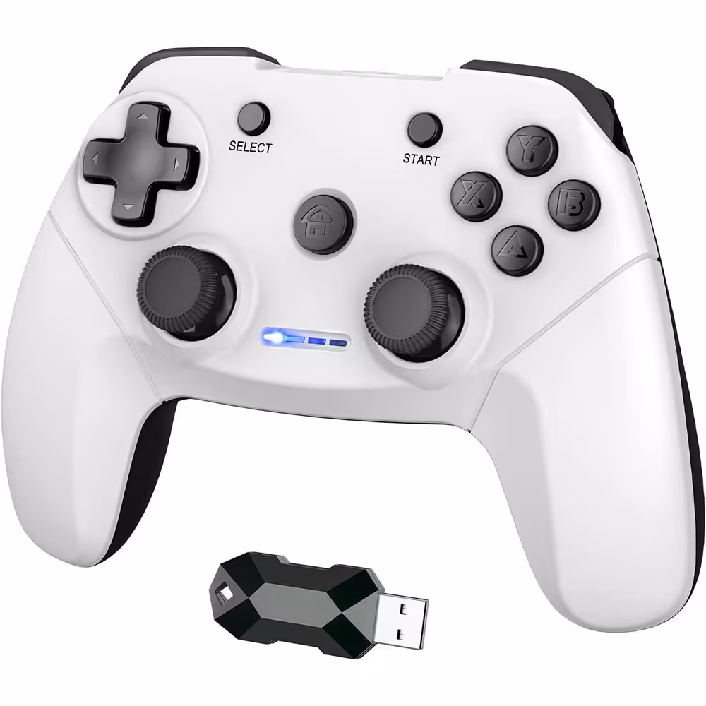 دسته ی بازی بی سیم 2.4G برای PC و PS3 با لرزش دوگانه