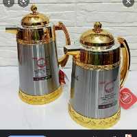 فلاسک رومانتیک1.3لیتری عربی شیشه صورتی