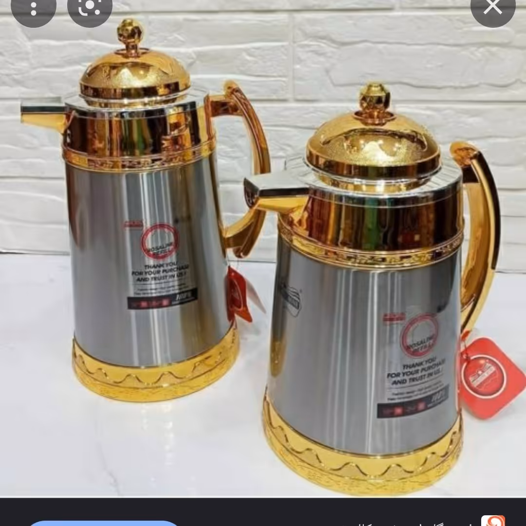 فلاسک رومانتیک1.3لیتری عربی شیشه صورتی