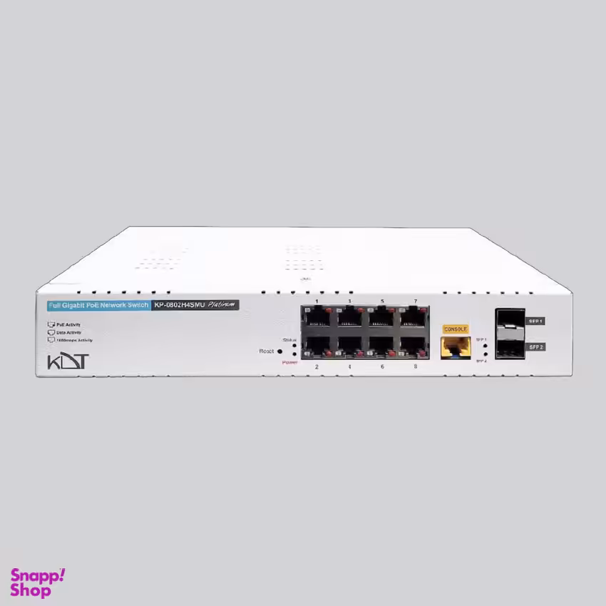 سوییچ 10 پورت کی دی نی مدل KDT KP-0802H4SMU