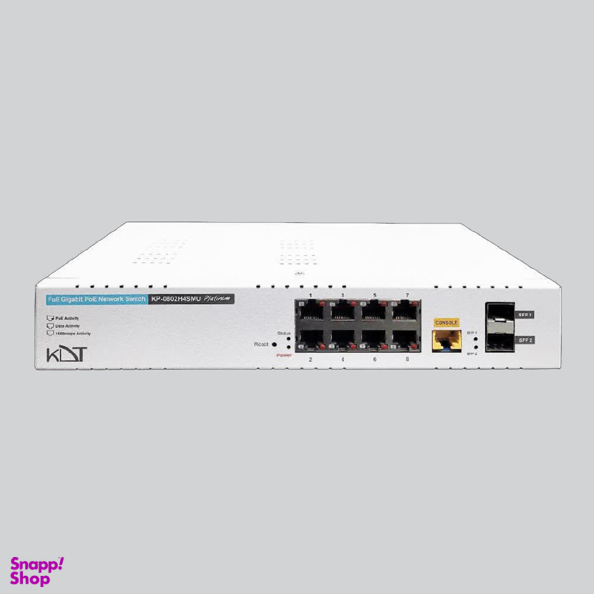 سوییچ 10 پورت کی دی نی مدل KDT KP-0802H4SMU