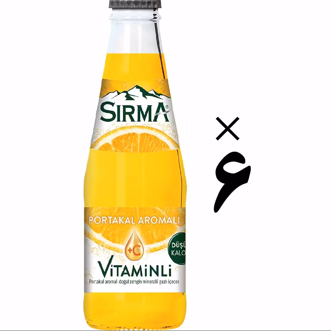 نوشیدنی ویتامینه با طعم پرتغال 6 عددی سیرما Sirma
