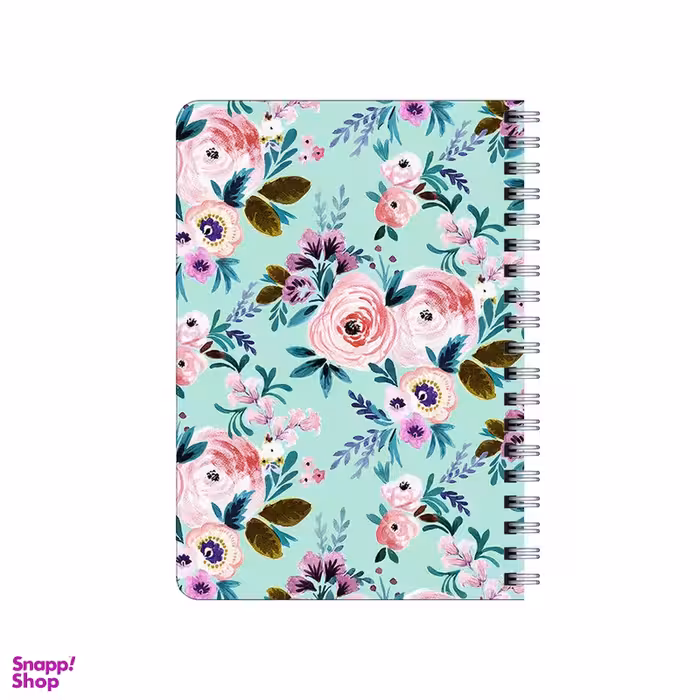 دفترچه یادداشت بامبیلیپ مدل چوبی طرح گل گلی ملایم آبی کد 2942892