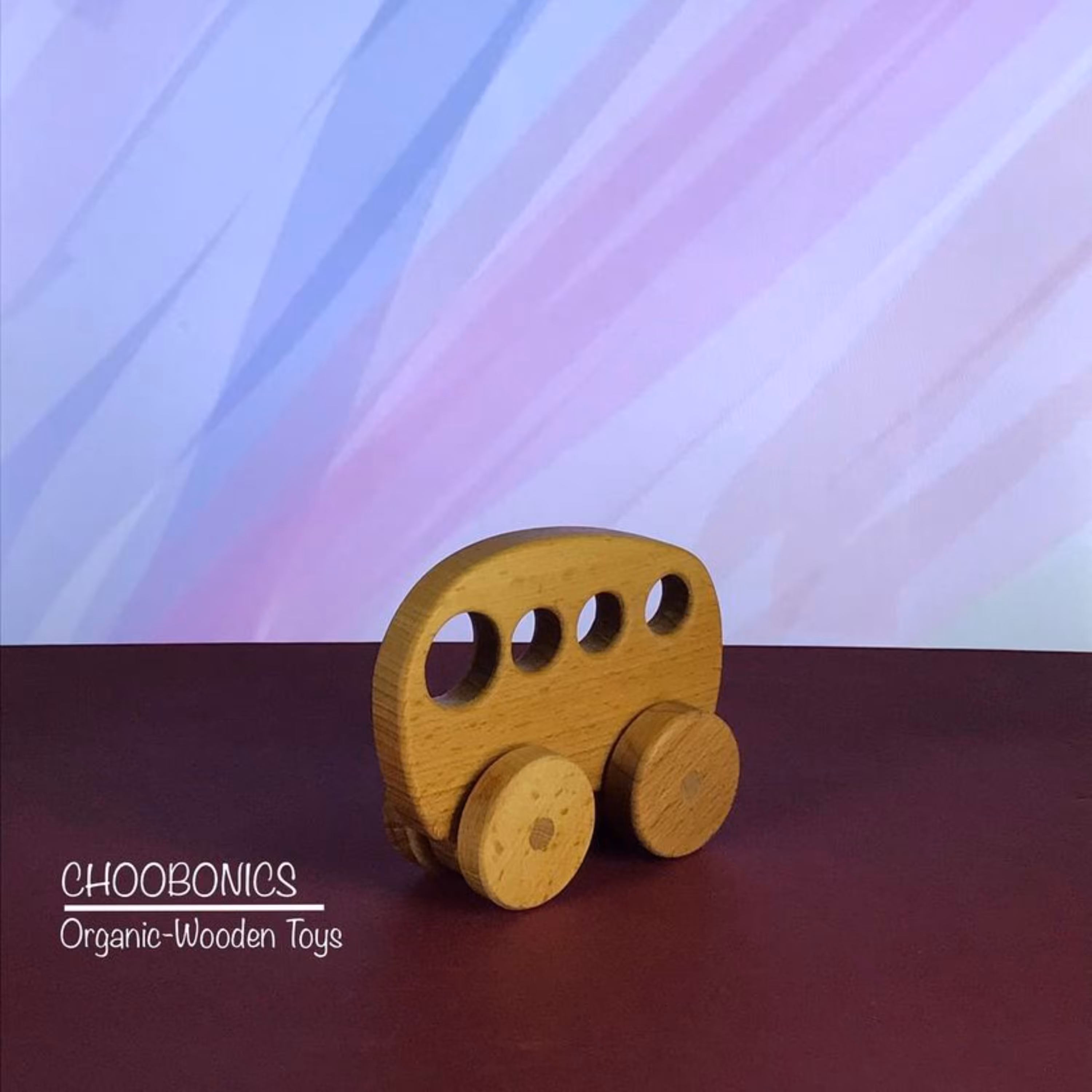 ماشین اسباب بازی چوبی-ارگانیک مدل نی نی اتوبوس