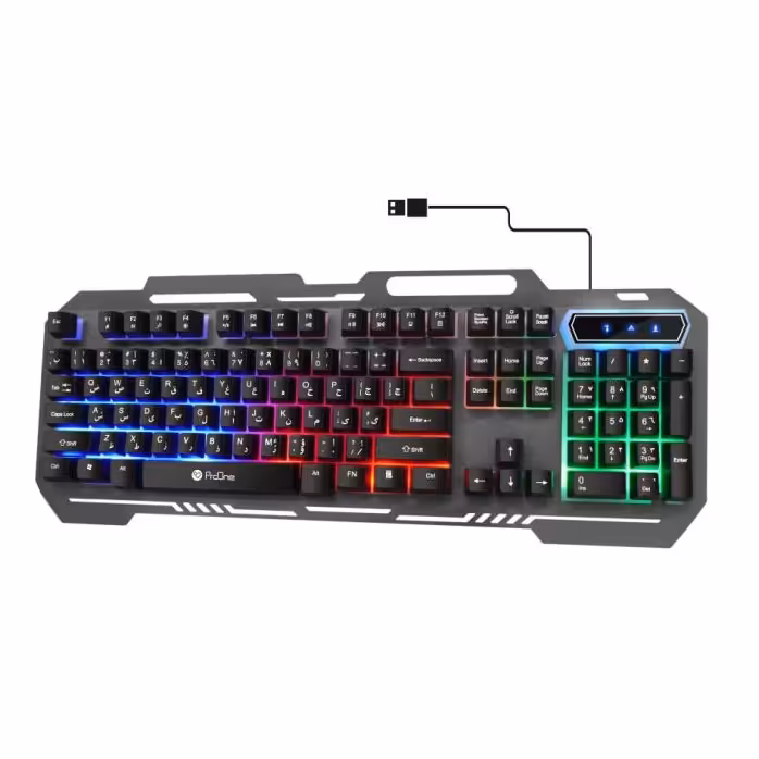 کیبورد با سیم گیمینگ پرووان PKC15 -- کیبورد مخصوص بازی ProOne PKC 15