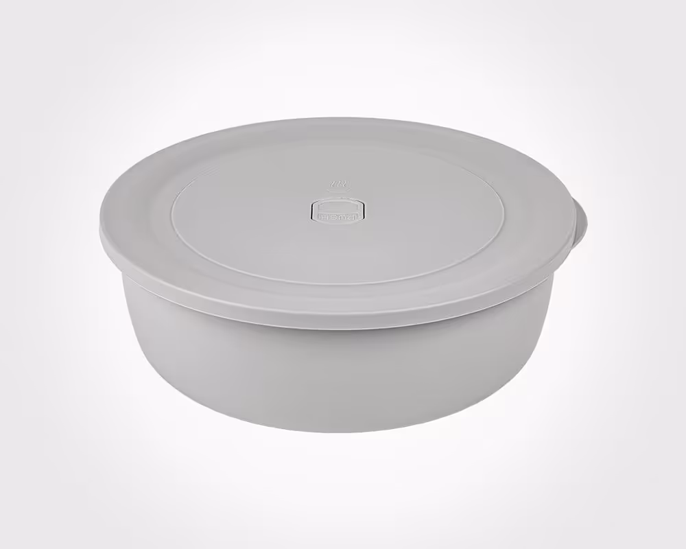 کاسه گرد دربدار 4 لیتر لیمون کد  2333