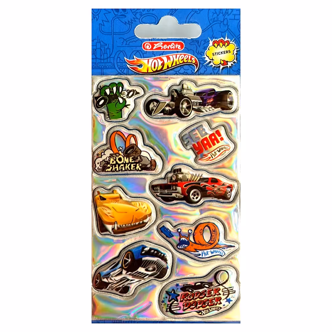 برچسب مدل پفی هولوگرامی آلمانی طرح ماشین بسته 2 عددی