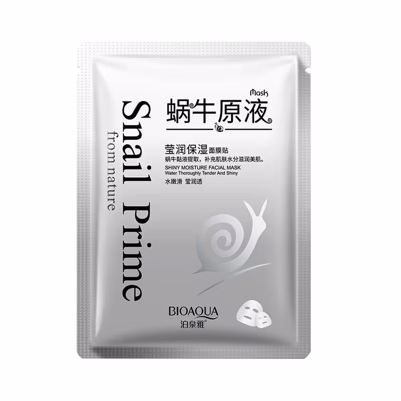 ماسک صورت بایو آکوا مدل snail  وزن 30 گرم