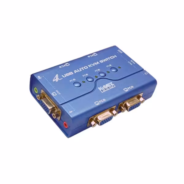 سوییچ VGA KVM چهار پورت USB کی نت پلاس مدل KPU624 - فروشگاه اینترنتی طیف سنتر