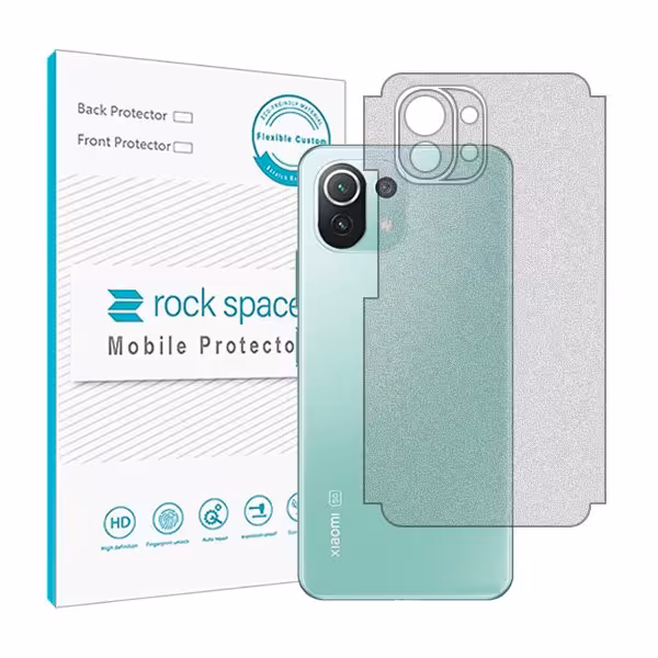 گلس محافظ پشت گوشی شیائومی Mi 11 Lite 5G مدل نانو هیدروژل مات برند راک اسپیس کد 19915M