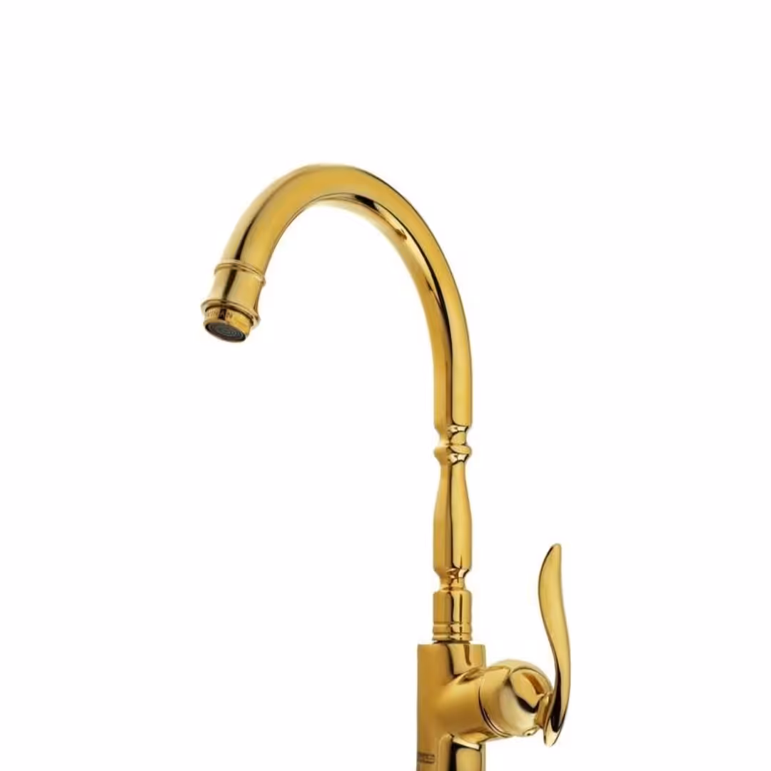 شیرآلات کویران آذر-شیر ظرفشویی مدل مادرید-طلایی