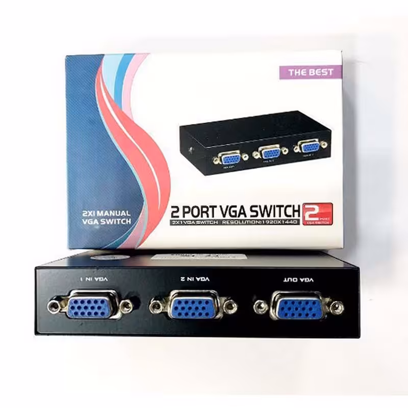 سوییچ 2 پورت VGA کلید دار