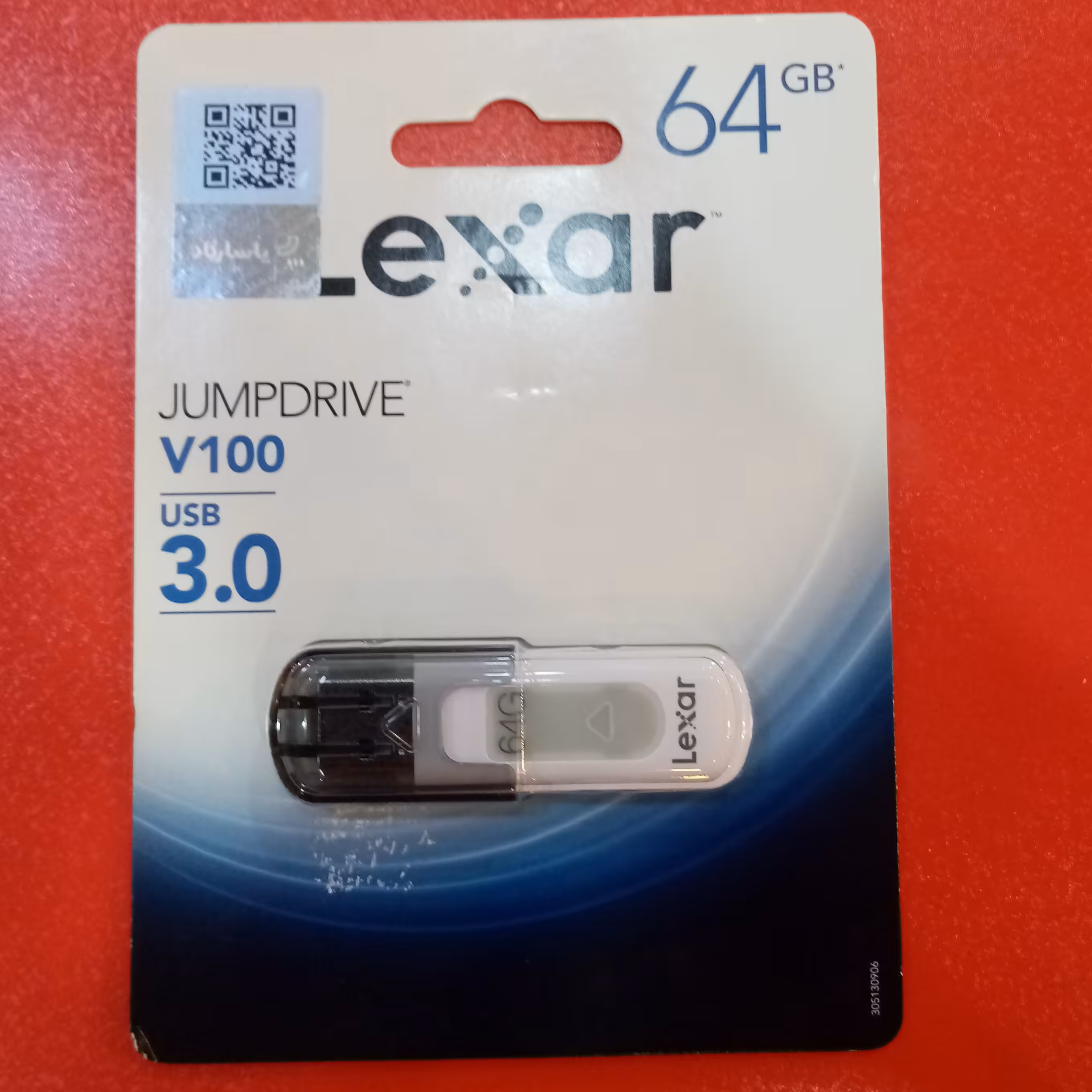 فلش لکسار 64 گیگابایت  USB3. 0 با گارانتی 