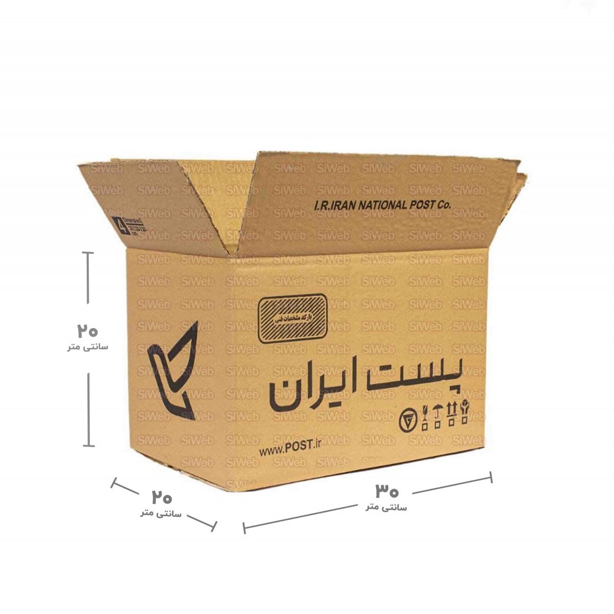 کارتن پستی سایز 4(استاندارد و ارزان)