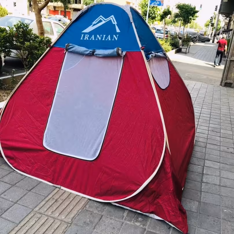 چادر مسافرتی فنری آسان باز شو جنس برنو ارتفاع بلند 12 نفره سه متر در سه متر