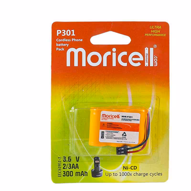 باتری تلفن بیسیم پاناسونیک  p301 موریسل Moricell