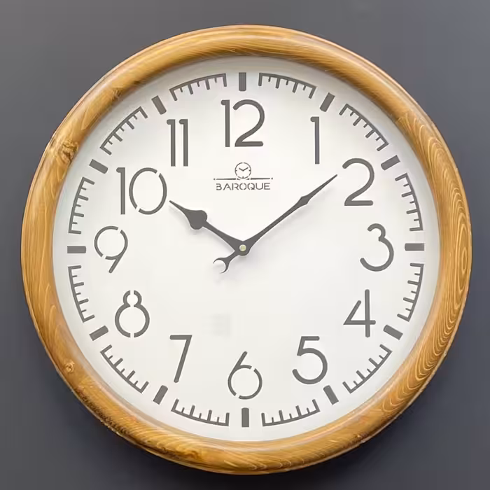 ساعت دیواری چوبی باروک