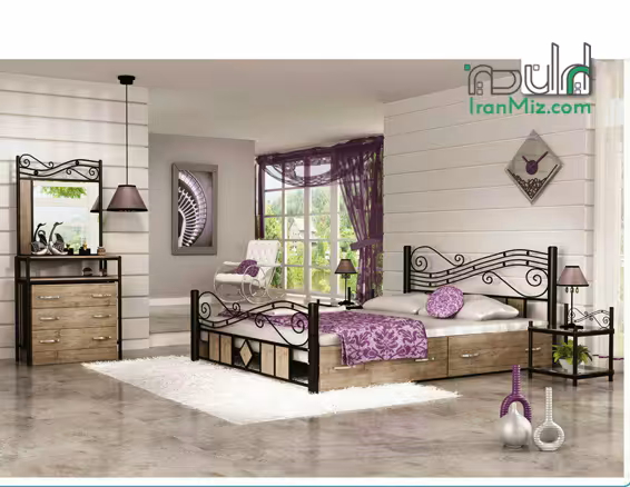 تخت دو نفره موج