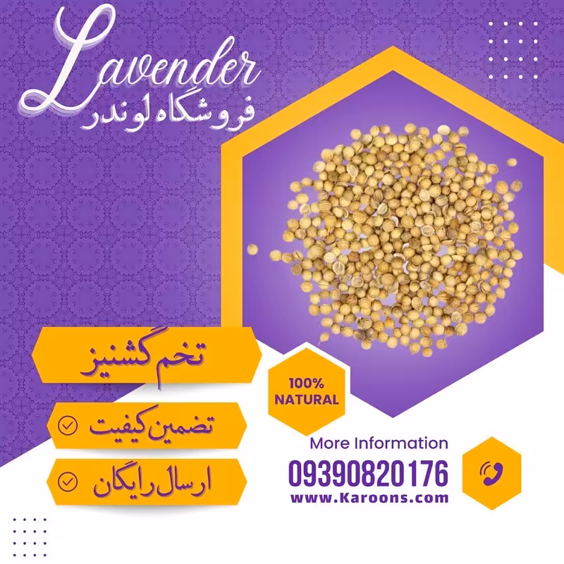 تخم گشنیز درجه یک (1 کیلویی) فروشگاه لوندر