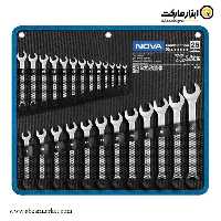 ست آچار یک سر رینگ یک سر تخت نووا 25 عددی مدل 9434
