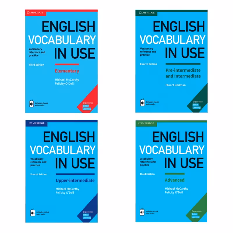 کتاب English Vocabulary in Use اثر جمعی از نویسندگان انتشارات کمبریج 4جلدی