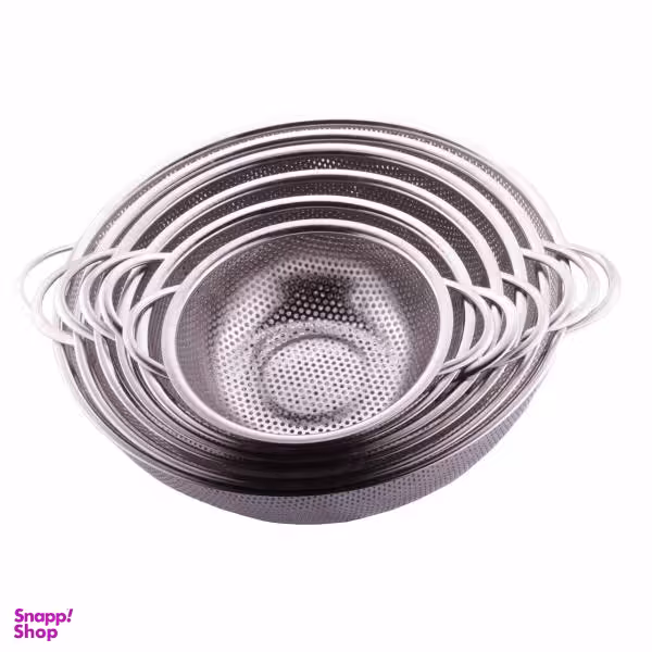 آبکش استیل مدل Punch بسته 6 عددی