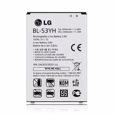 باتری اصلی ال جی مدل Lg G3 / BL-53YH