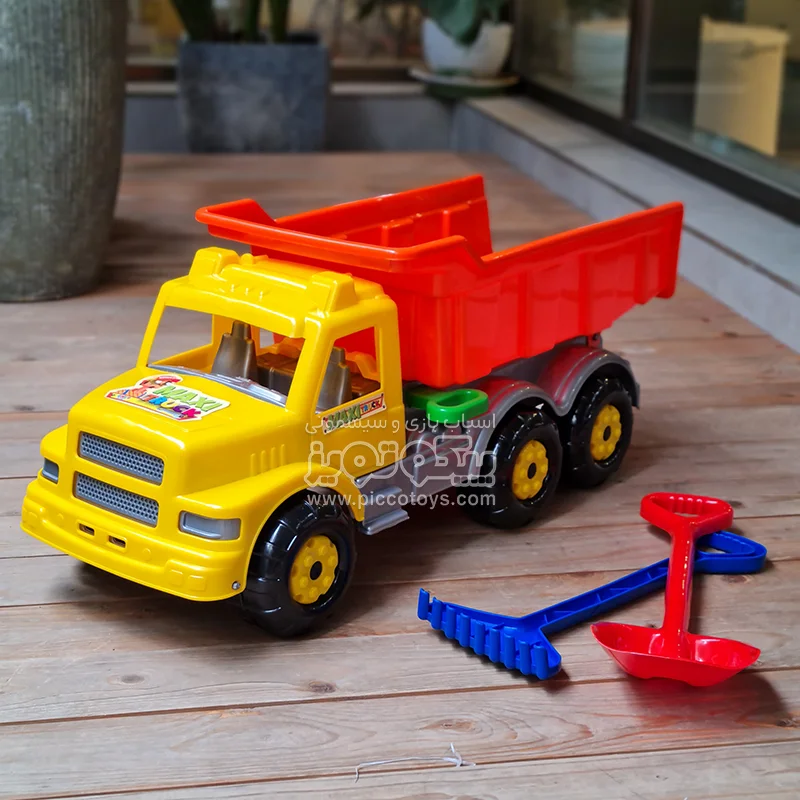 کامیون اسباب بازی خاکریز Maxi Truck زرد کد 3540F8