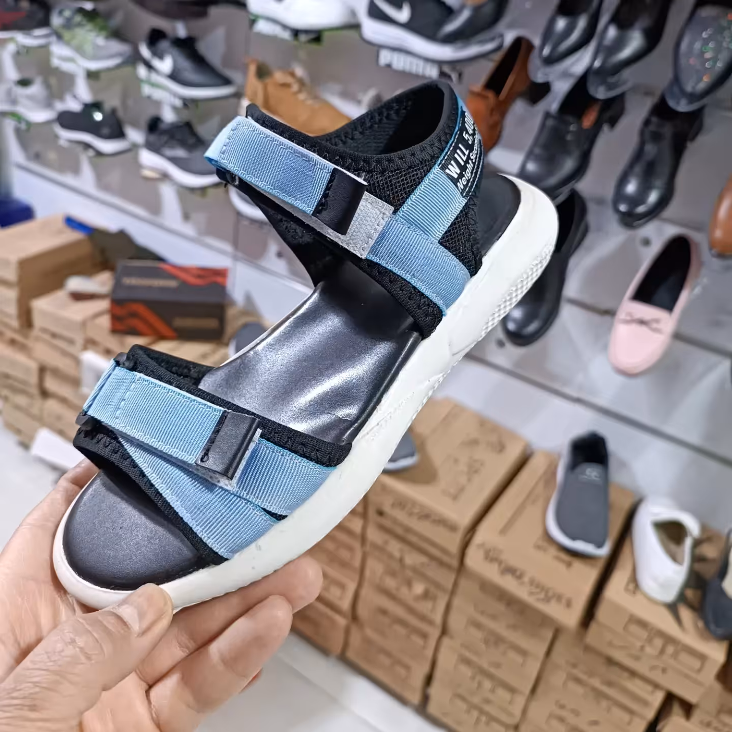 صندل بنددار دخترانه و زنانه