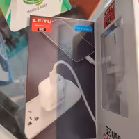 آداپتور2 پورت18وات   اورجینال لیتو‌ leitu با خروجی PDبه همراه کابل تایپ سی 
