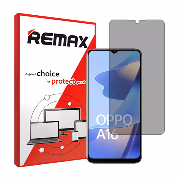 گلس اوپو A16 مدل هیدروژلی پرایوسی برند ریمکس کد S