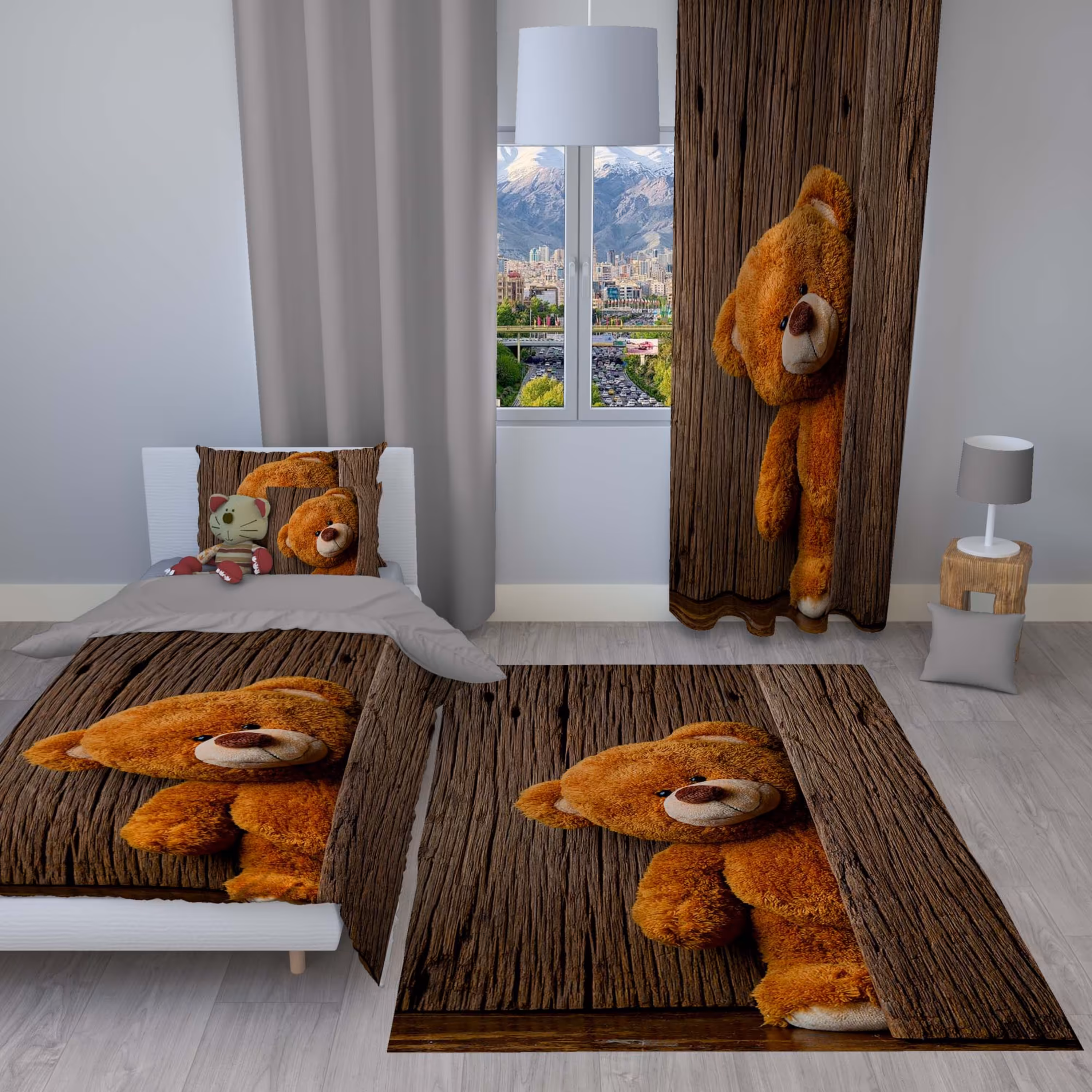 سرویس روتختی مدل 126 یک نفره 4 تکه سایز 140x230