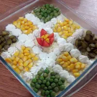 سالاد الویه مرغ یک کیلو خانگی