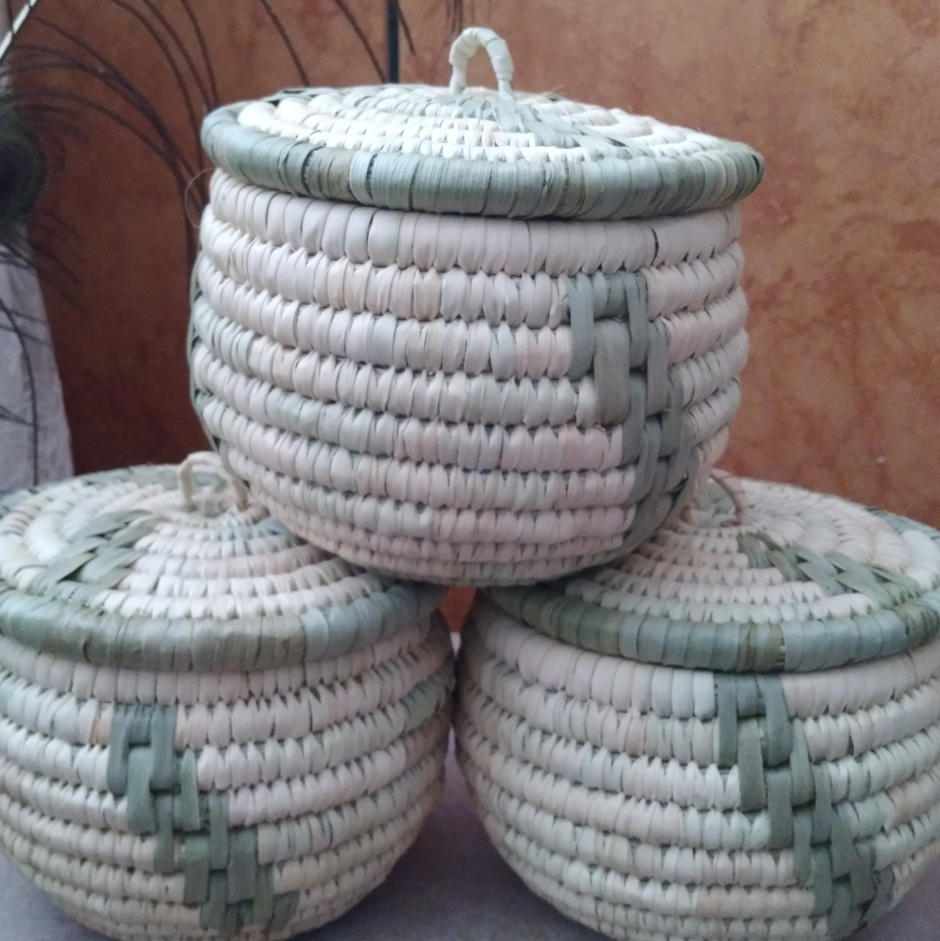 کپوی خمره حصیری 10در10 جای قند وشکلات