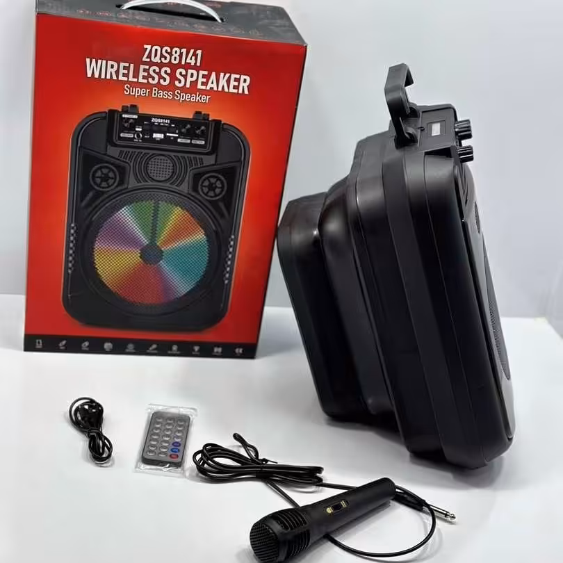 اسپیکر  بلوتوث فلش قابلیت اتصال میکروفون مدل  ZQS 8141