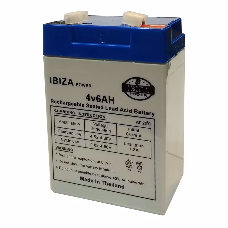 باتری سیلد اسید 4 ولت 6 آمپر ایبیزا مدل KSRE-4V-6A