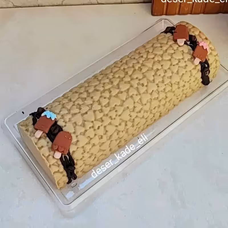 ورق تکسچر طرح قلب  حدودا 25 در 18 سانت