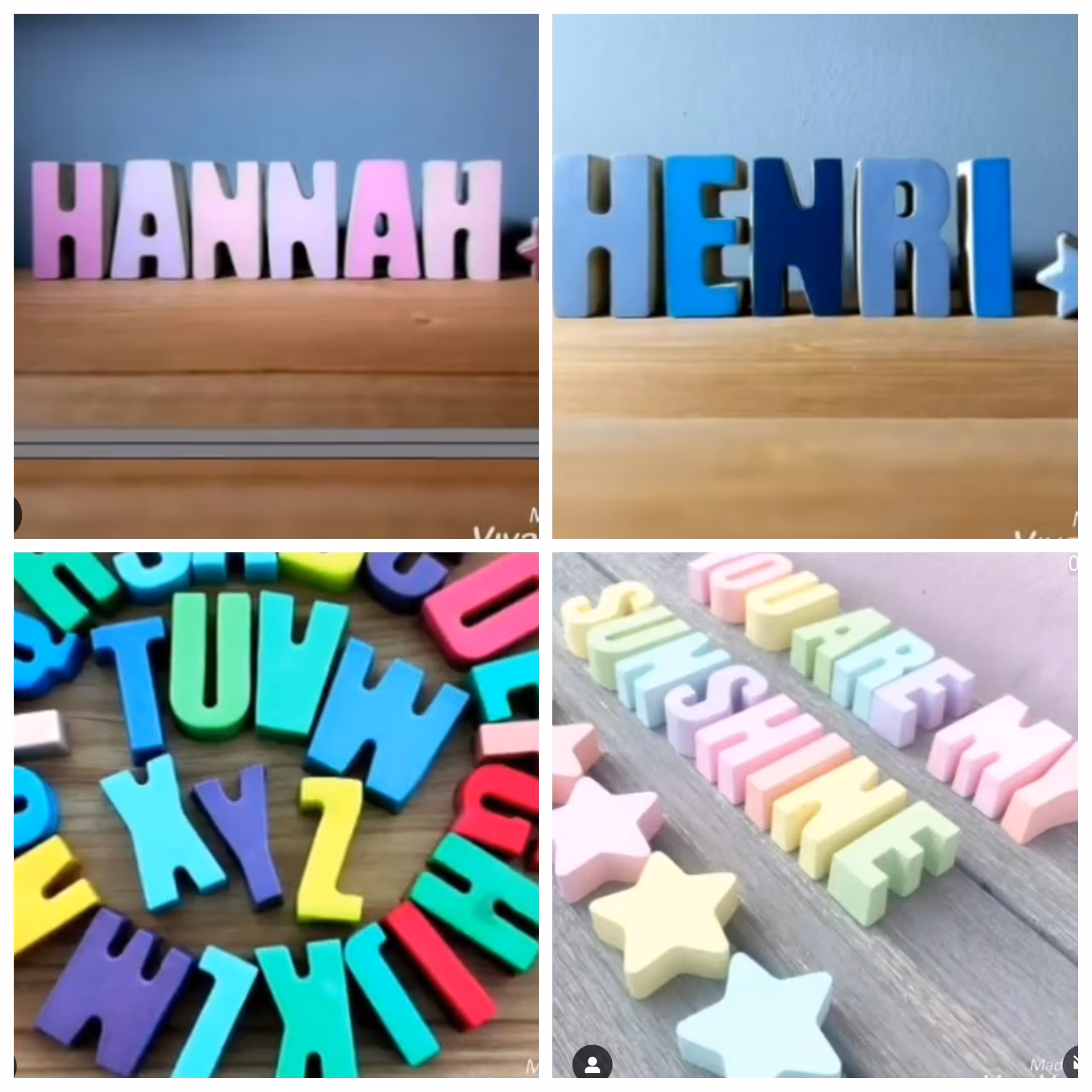 استند اسم با  حروف ساده 5 سانتی با رنگ دلخواه