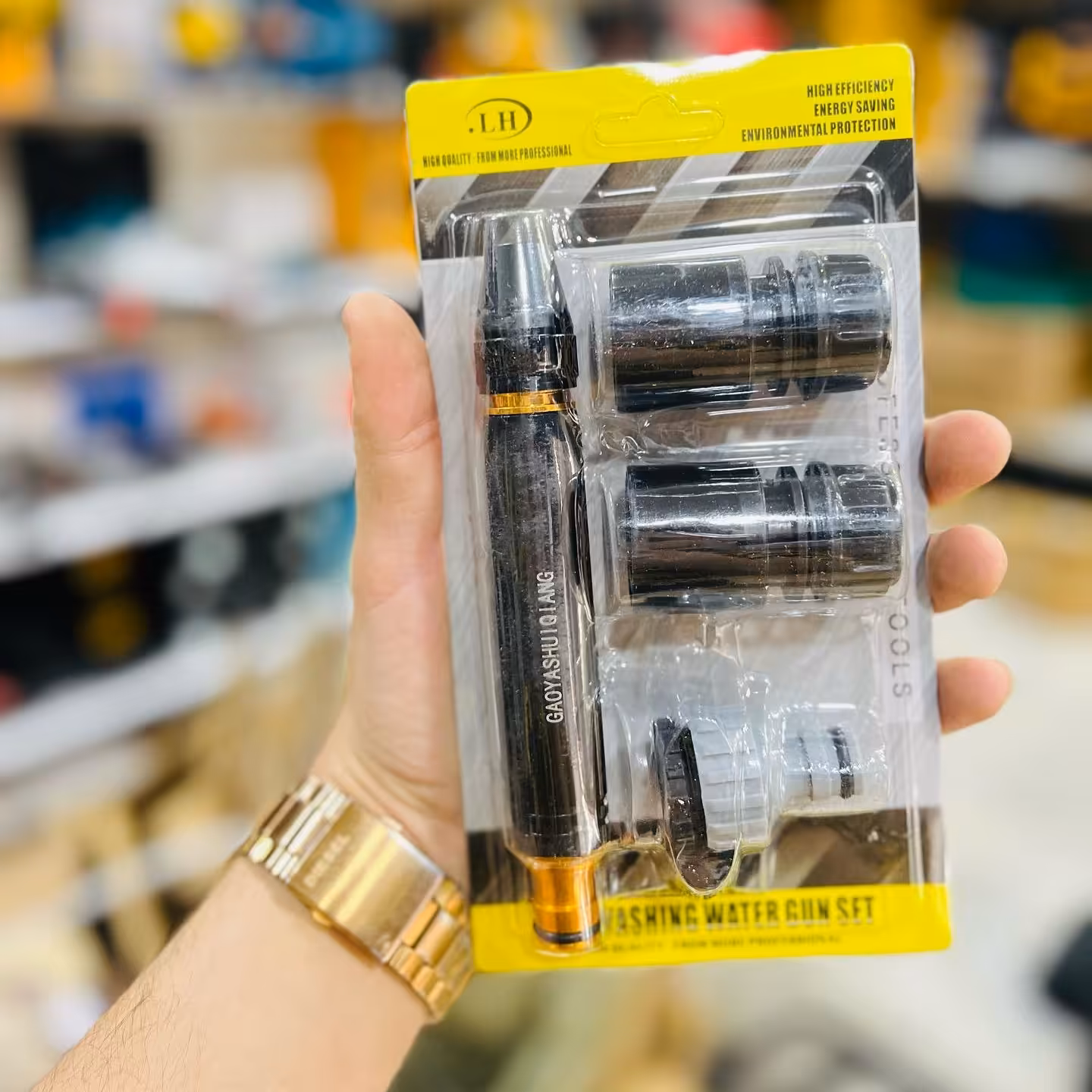 کارواش دستی سر شیلنگی کیفیت عالی دوحالته پاشش آب جنس برنجی