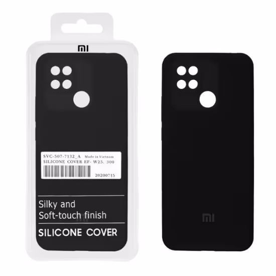 قاب گوشی سیلیکونی پاک کنی اورجینال درجه یک برای Xiaomi Redmi 10C / Redmi 12C / Redmi 11A / Redmi 10 Power / Poco C40 / Poco C55