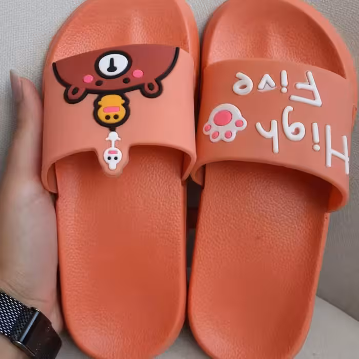 دمپایی زنانه دخترانه سایزبندی ورنگبندی سبک راحت فانتزی 